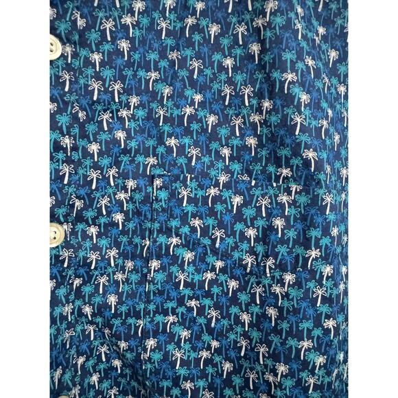 BONOBOS Palm Tree Button Up Medium - Picture 3 of 4